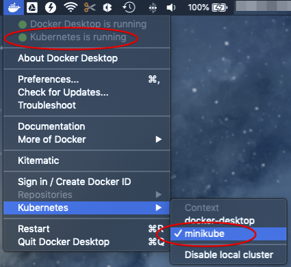 Kubernetes in Docker Desktop: minikube setting