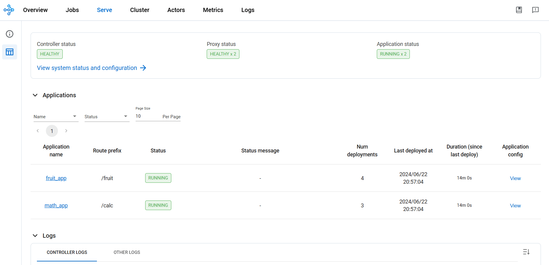 kuberay-dashboard-ui